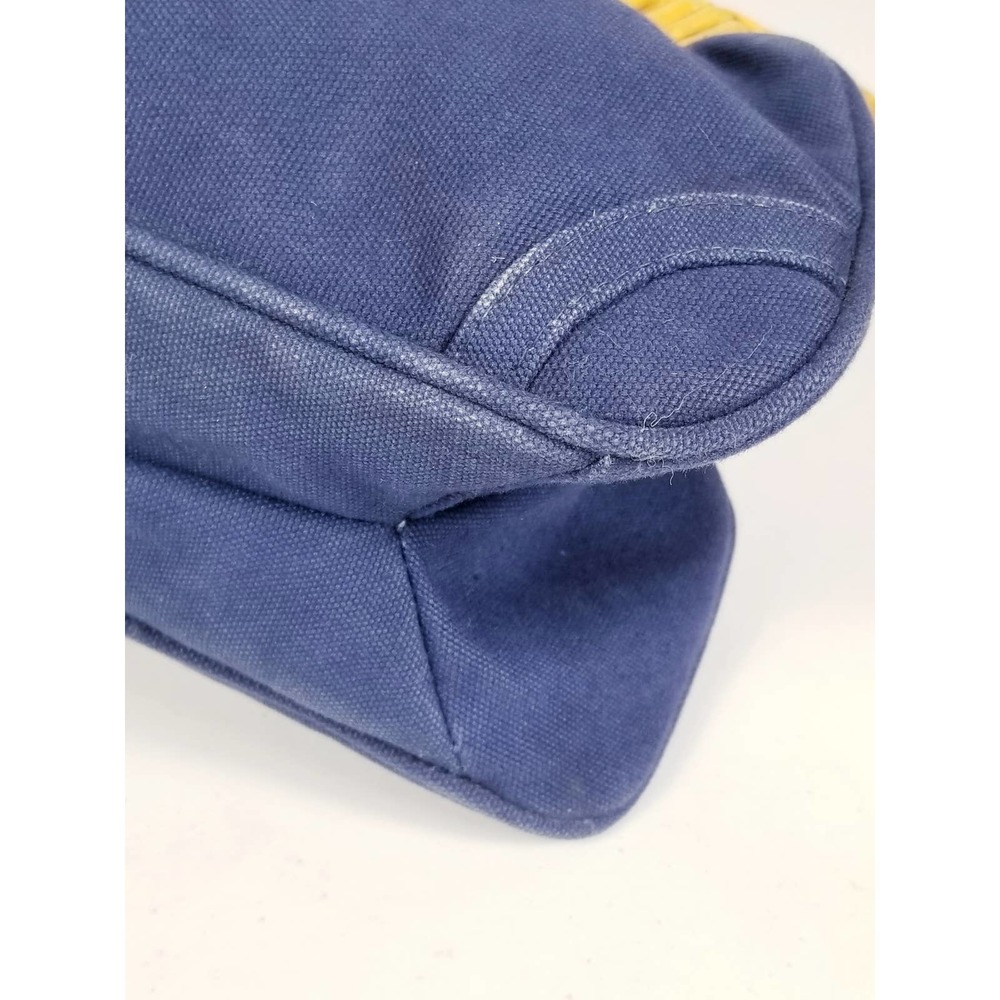VINTAGE 70s 80s Bamboo Handle Clutch - Picture 8 of 9